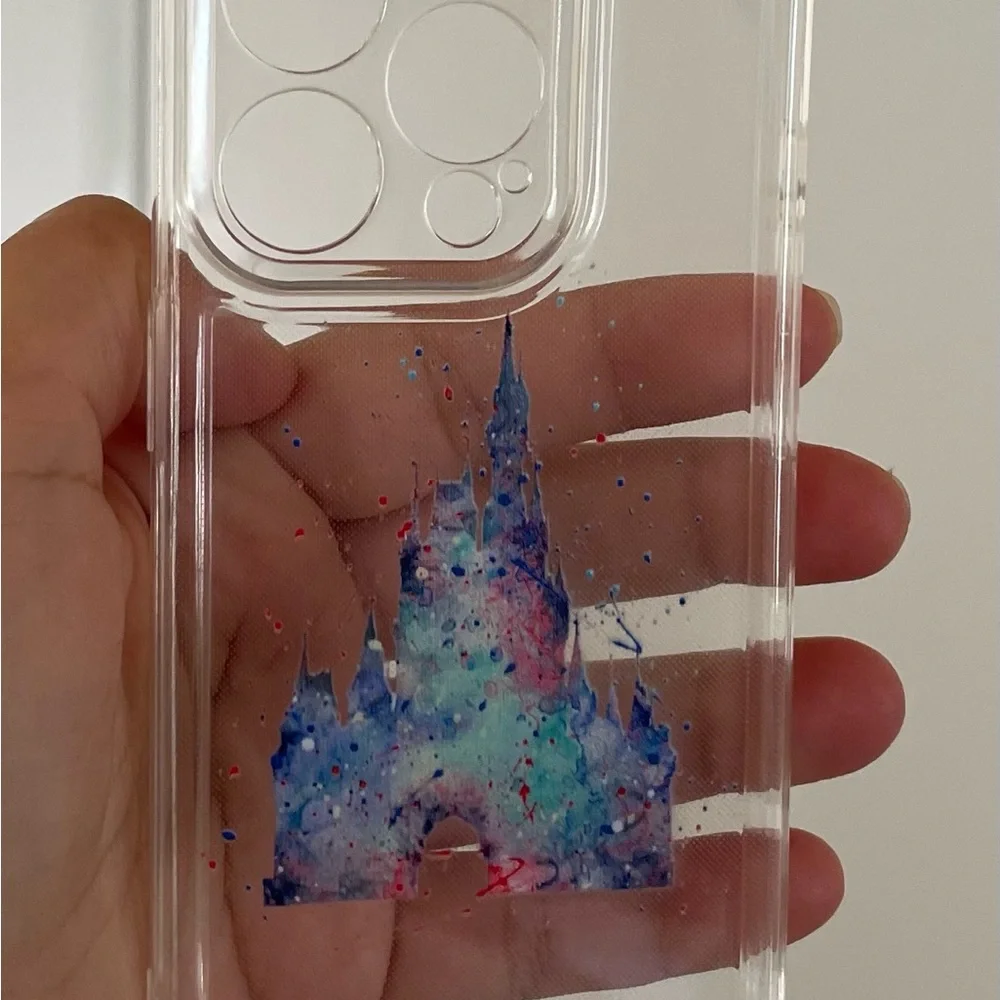 Brand New Disney Castle Transparent Phone Case: IPhone 15 Pro Max